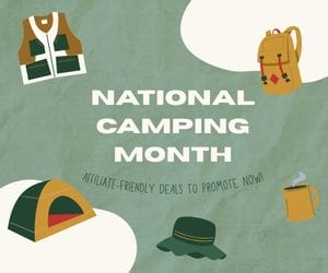 FlexOffers.com, affiliate marketing, sales, promotional blog, summer deals, national camping month, June affiliate deals, outdoor gear deals, camping deals, Cabela’s affiliate program, Dick’s Sporting Goods affiliate program, Stanley US Affiliate program, REI affiliate program, YETI affiliate program, RTIC Outdoors affiliate program, Bass Pro Shops affiliate program, Coleman affiliate program, Camping World affiliate program, Alamo Rent a Car affiliate program, Hop WTR affiliate program, RVShare affiliate program